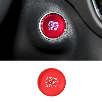 Наклейка с Кнопкой Запуска-Остановки Двигателя Автомобиля, Наклейка с Отделкой Кнопки Запуска Одной Клавишей для Hyundai Tucson Elantra 2021 2022 Красный