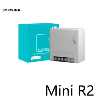 Подлинный MINI R2 MINIR2, двусторонний умный переключатель, маленький пульт дистанционного управления, переключатель Wi-Fi, Поддержка внешнего переключателя для Alexa Google Home