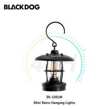 Уличный ретро-светильник Blackdog для кемпинга, Многофункциональные подвесные светильники для палатки, Портативная лампа для зарядки через USB, Переносной светильник для кемпинга 30-120LM
