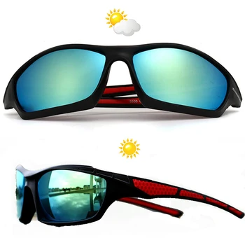 Солнцезащитные очки с поляризацией на открытом воздухе, Ветрозащитные, Защищающие от ультрафиолета, Спортивные Очки для вождения, езды на велосипеде, Прочные Мужские Женские Очки для рыбалки, кемпинга