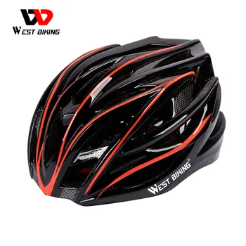 WEST BIKING Сверхлегкий велосипедный шлем с интегральным формованием, Горный MTB, Мужской Женский велосипедный шлем, Защита велосипеда, Велосипедное снаряжение.