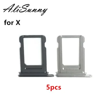 AliSunny 5шт Держатель Лотка для SIM-карт для iPhone X 8X8 Plus Слот Для Адаптера Запасные Части