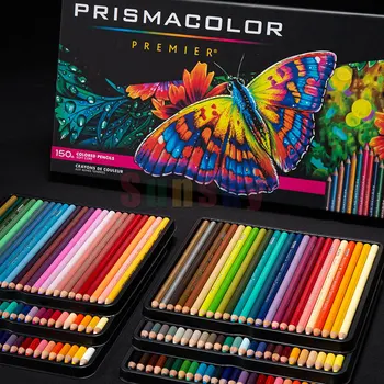 Prismacolor – crayon à huile original 72, 150 couleurs, pour dessin artistique, noyau souple de 4.0MM, paquet de 150 count pens