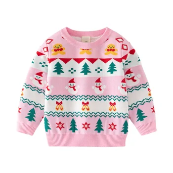 Zeebread/ Новое поступление, свитера для мальчиков и девочек со снеговиками, осенне-зимняя детская одежда, Рождественский дизайн, Хит продаж, толстовки, детские топы